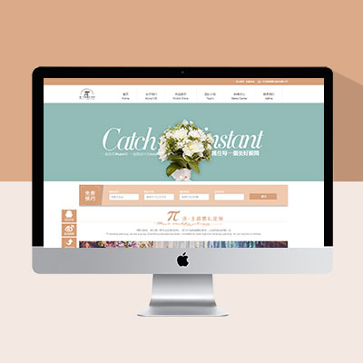 淡色清新婚纱摄影网站模板